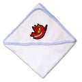 Baby Hooded Towel Demon Devil Mascot Embroidery Kids Bath Robe Cotton