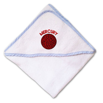 Baby Hooded Towel Mercury Embroidery Kids Bath Robe Cotton