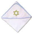 Baby Hooded Towel Star of David Jewish B Embroidery Kids Bath Robe Cotton