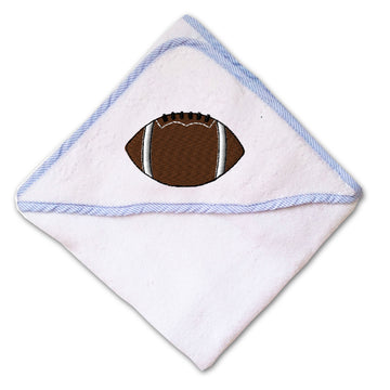 Baby Hooded Towel Sport Football Side Ball Embroidery Kids Bath Robe Cotton