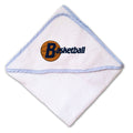 Baby Hooded Towel Sport Basketball A Embroidery Kids Bath Robe Cotton