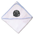 Baby Hooded Towel 8 Ball Embroidery Kids Bath Robe Cotton