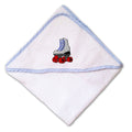 Baby Hooded Towel Roller Skate A Embroidery Kids Bath Robe Cotton