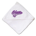 Baby Hooded Towel Sport Cheerleader Cheer E Embroidery Kids Bath Robe Cotton