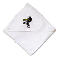 Baby Hooded Towel Sport Bmx Bike Logo Trick Yel Embroidery Kids Bath Robe Cotton